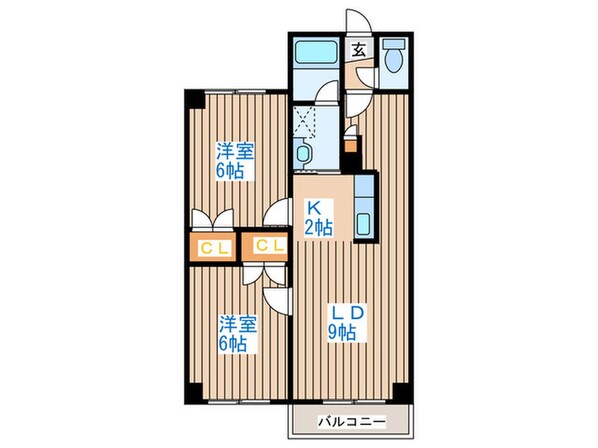 パレスケルンの物件間取画像